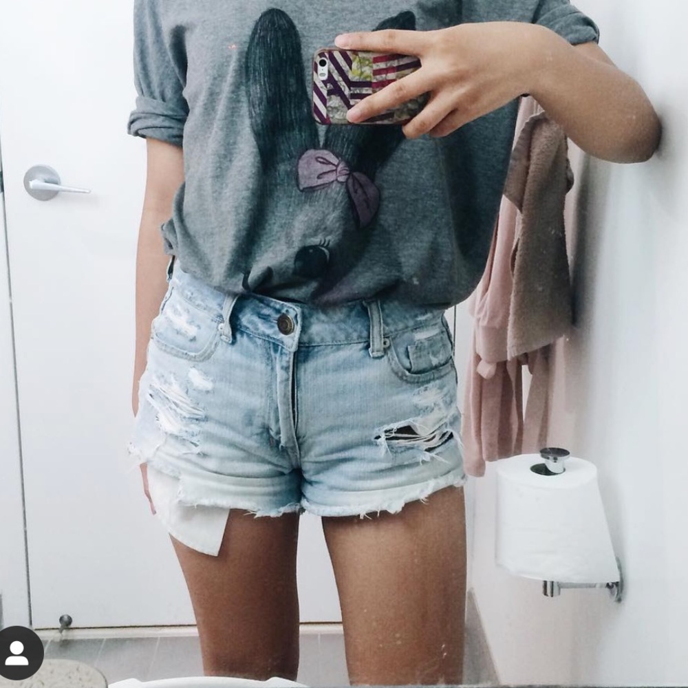 American eagle high rise festival shortie